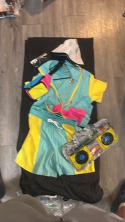 80s hip-hop costume women’s medium