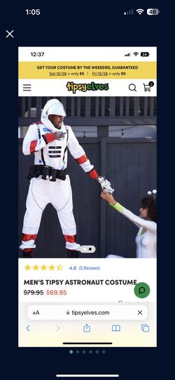 Men Astronaut Costume