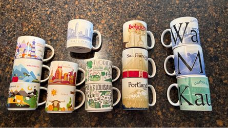 Starbucks collector mugs