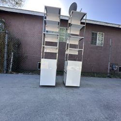 West Elm industrial Open And Close Bookcases Cabinets Shelf Units Storage.