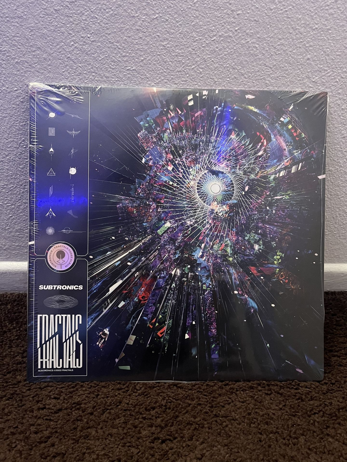 Subtronics Fractals Double Gatefold Vinyl Clear Radial Splatter