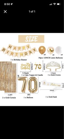 70th birthday decor