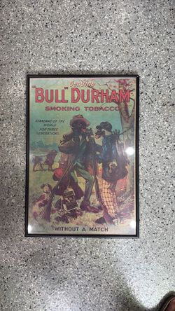 Bull Durham Framed poster.