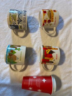Starbucks City Collection Mugs + Free Holiday Cup