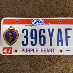Retired Ohio License Plate