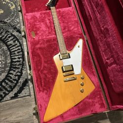 Epiphone 1958 Korina Explorer Outfit Electric Guitar Aged Natural