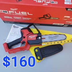 $160 New Milwaukee 8" Pruning Saw Hatchet Chainsaw (Tool-Only)