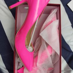 Size 9 Patent Leather Pink Pumps