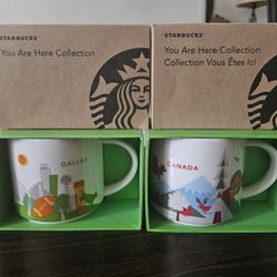 2 Collectable Starbucks Mugs