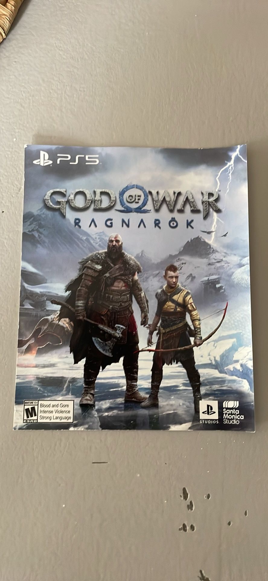 PS5 God Of War Ragnorok Digital Code