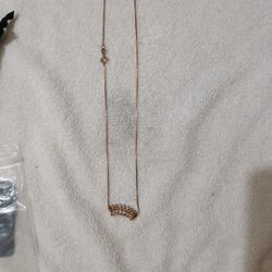 nermeil bar diamond pendant necklace 