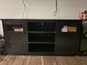 Black entertainment stand