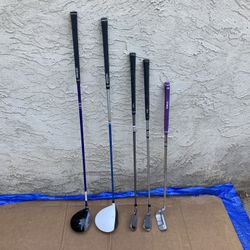 U.S. Kids Golf Set Of 5 RH Junior Golf Clubs