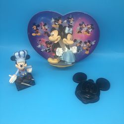 Disney Collectible Plate & Figurine