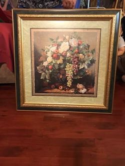Floral/fruit painting home interiors and designs frames