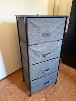 Sorbus Nightstand with 4 Drawers - Bedside Furniture & Night Stand End Table Dresser with Steel Frame