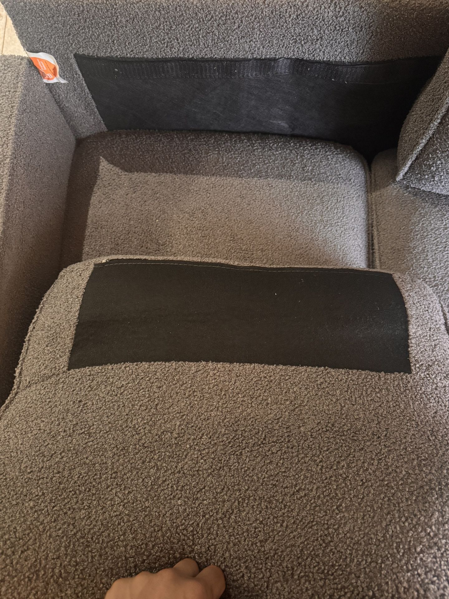 82” COZY FLEECE SOFA