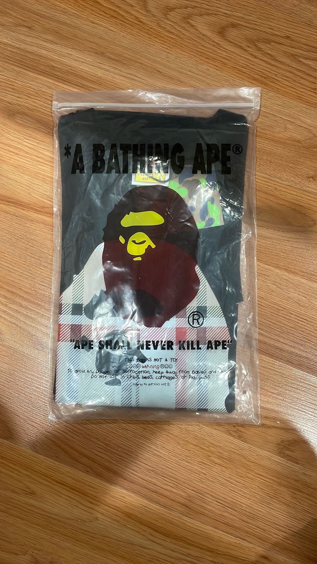 Black Burberry Bape Tee
