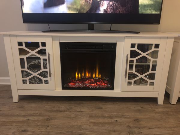 TV Stand with Electric Fireplace up to 60 Inches from Wayfair for Sale