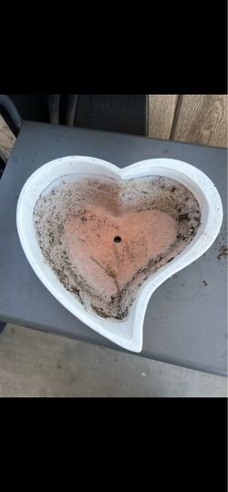 Heart shaped planter