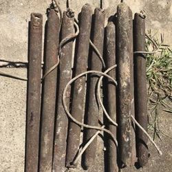 Vintage Cast Iron Antique Sash Window Weights Architectural