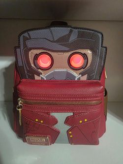 LOUNGEFLY DISNEY MARVEL GUARDIANS OF THE GALAXY STAR-LORD LIGHT UP MINI BACKPACK NWT
