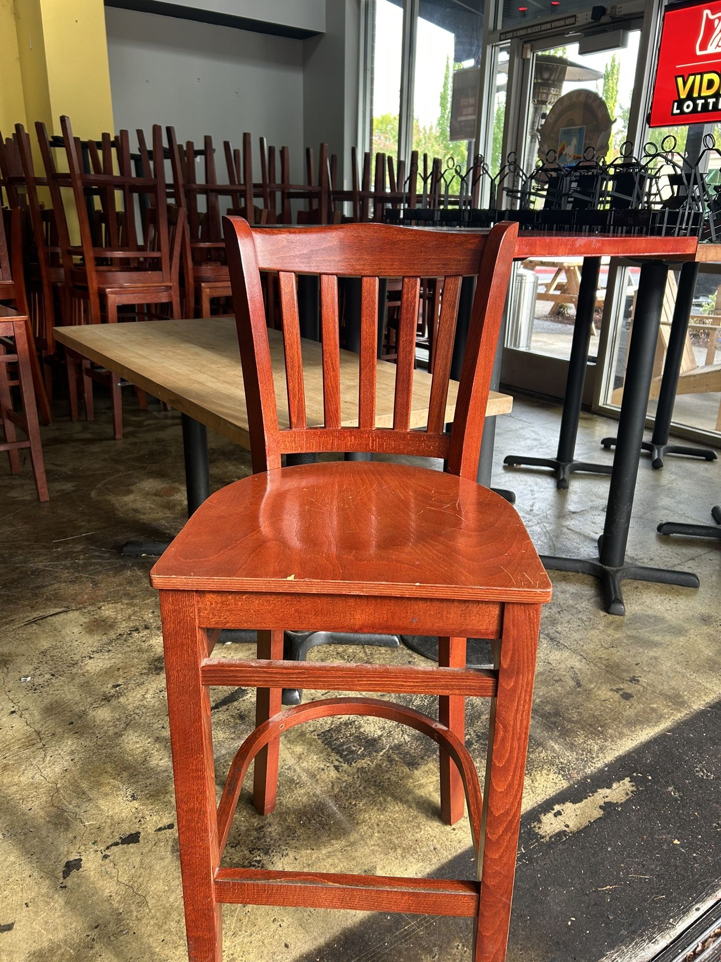 Wood Bar Chair