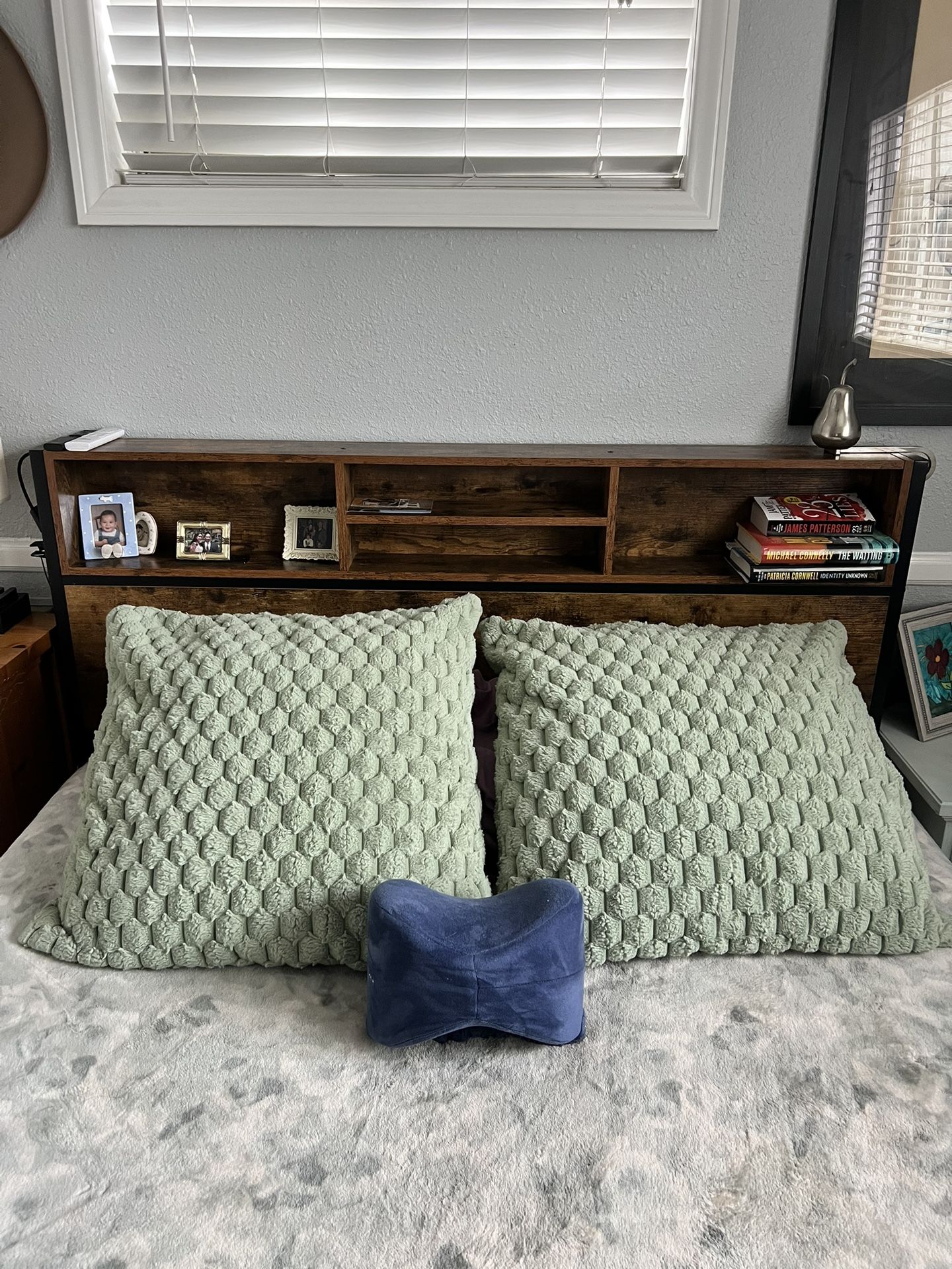 Queen Bed frame/headboard
