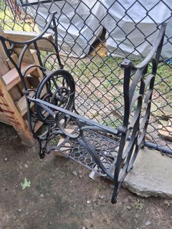 Antique pedal sewing machine