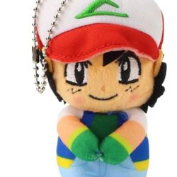 NWT Pocket Monster Pokémon Ash Keychain Plush 