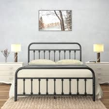 Brand new queen size metal bed frame with headboard with footboard