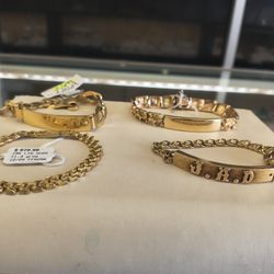 14k 10k I'd Bracelet Different Grams Different Prices La