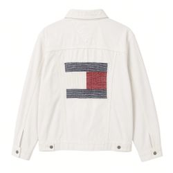 Tommy Hilfiger White Denim Jacket woman’s large