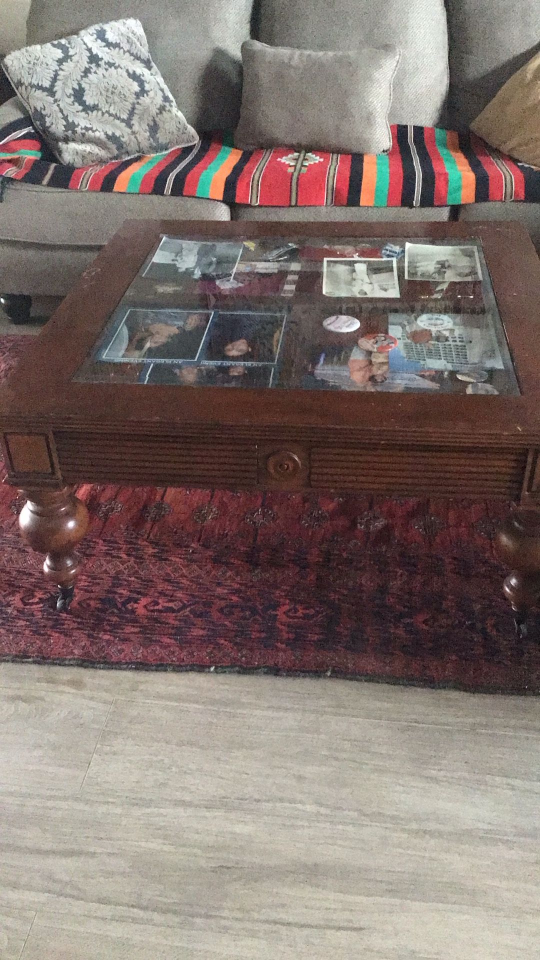 Haverty Table And Two Night Stand With 2 Lamps