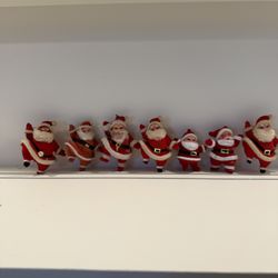 7 Antique Santa Ornaments 