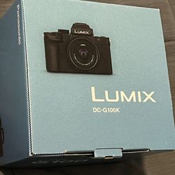 Panasonic - LUMIX G100 Mirrorless Camera for Photo, 4K Video and Vlogging, 12-32mm Lens Black
