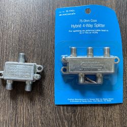 ARCHER 2 SET UHF VHF FM COUPLER COMBINER & Radioshack Radio Shack 75-OHM Hybrid