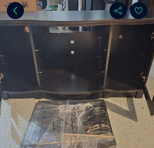 Tv Stand With 2 Glass Doors.. As Pictures