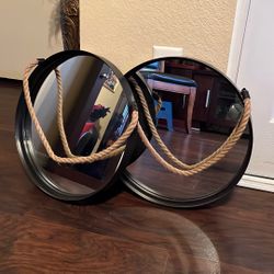 Hanging mirrors