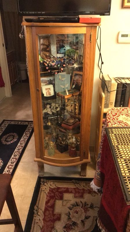 Curio Cabinet with mirrored back