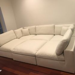 CLOUD MODULAR BRAND NEW BEIGE SECTIONAL SAME DAY DELIVERY 