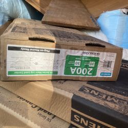 New 200 Amp Main Breaker Box 