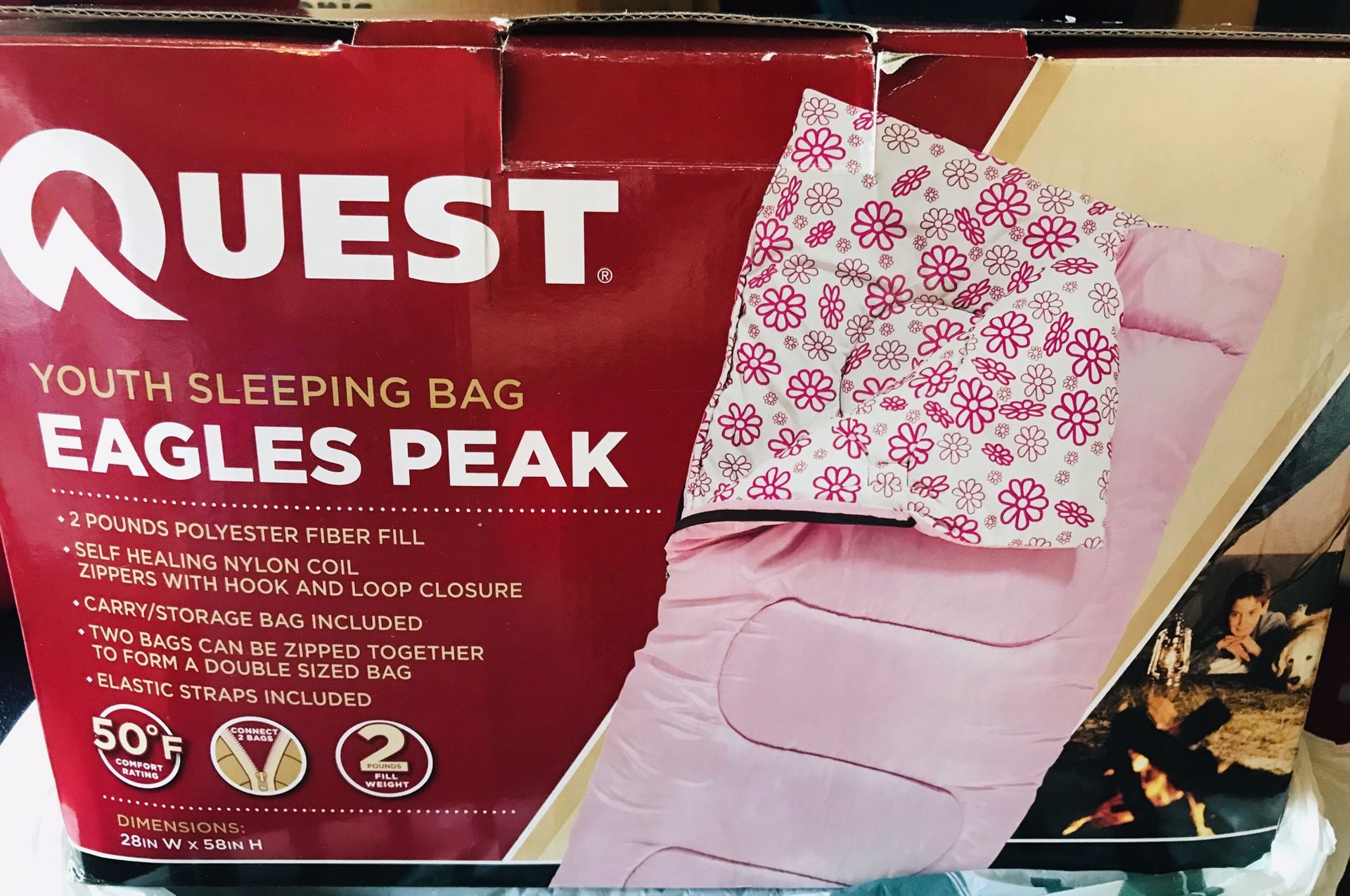 Quest Eagles Peak Youth Sleeping Bag