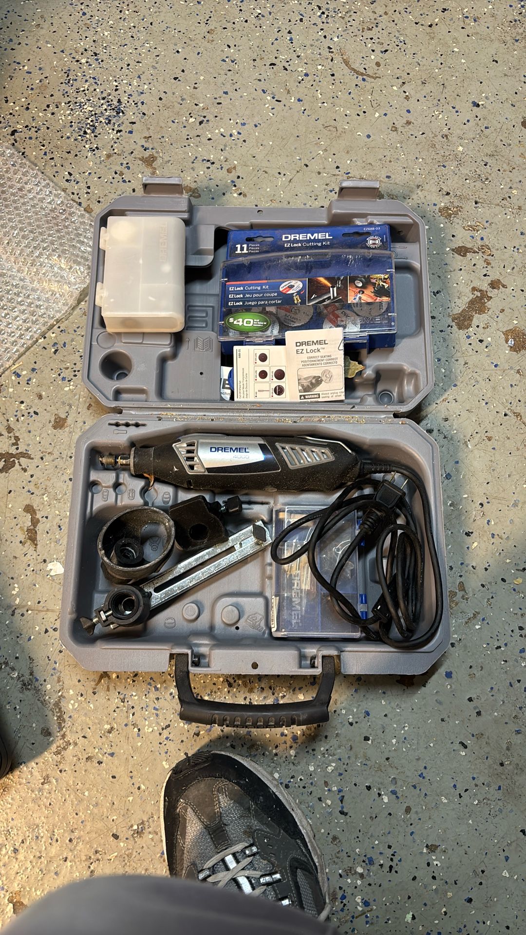 Dremel 4000 Corded Variable Speed Rotary Tool Kit With Case & Accessories