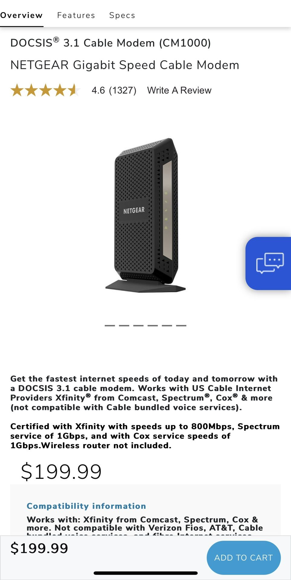 Netgear modem