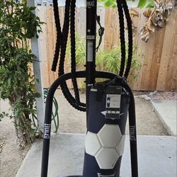 Punching bag with rope