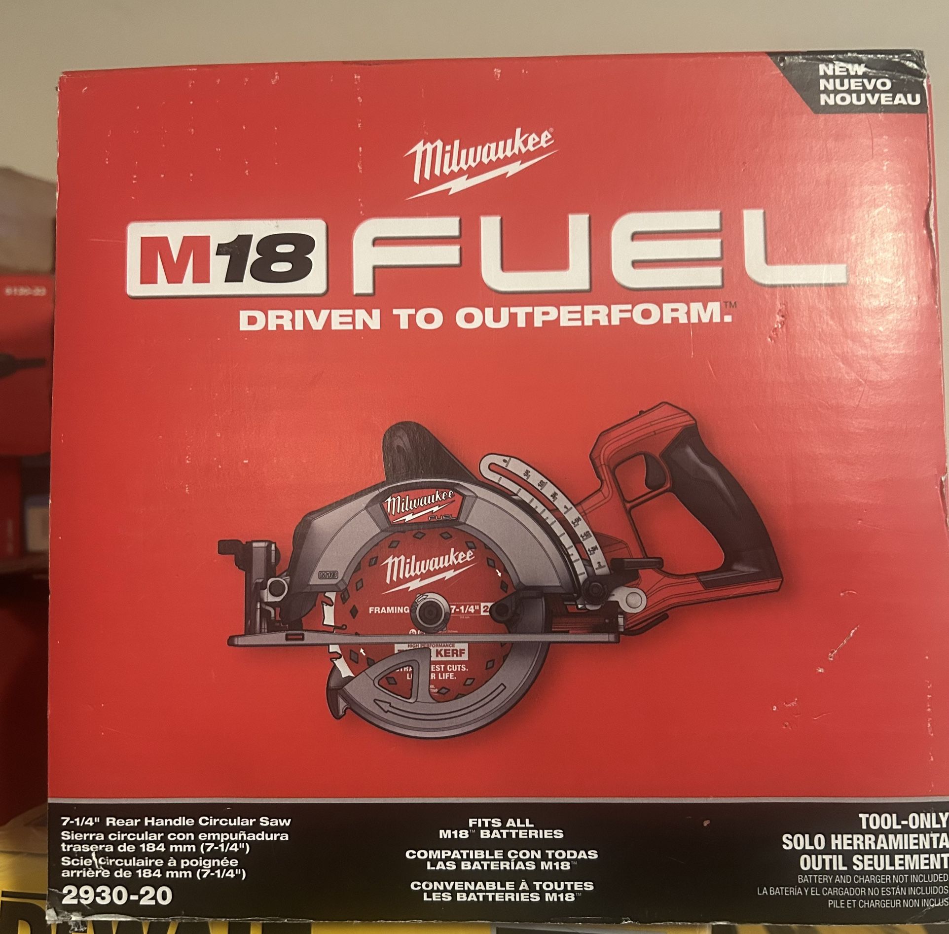 Milwaukee M18 FUEL 18V Lithium-lon Cordless 7-1/4 in. Rear Handle Circular Saw (Tool-Only) $275