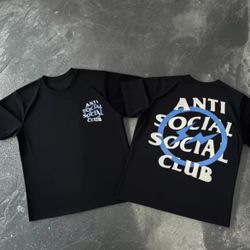 Over Size Black Anti Social Club T