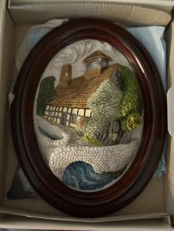 Lakeland Legacy English Dovecote Mill Collectible Brush Strokes Plaque