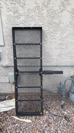 Black Steel Mesh Hitch Cargo Carrier